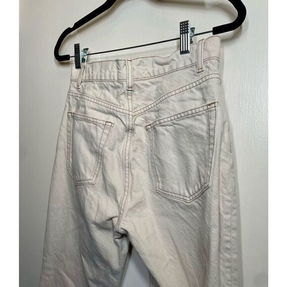 Reformation Cynthia High Rise Straight Jeans in Bone size 26 - Picture 12 of 15